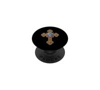 Cruz Cristiana católica de la República Democrática del PopSockets PopGrip Adhesivo