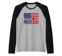 Cruz Cristiana, Dios Y Muay Thai; Bandera Estadounidense Y Camiseta Manga Raglan