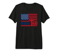 Cruz Cristiana, Dios Y Muay Thai; Bandera Estadounidense Y Camiseta Premium