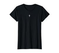 Cruz Cristiana Luz de Jesús del Espíritu Santo Camiseta gráfica económica, Mujer, Negro, XL