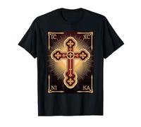 Cruz Cristiana Ortodoxa ICXC Nika Símbolo del Cristianismo Camiseta