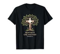 Cruz Cristiana versículo Efesios 4:2 Inspirador Camiseta