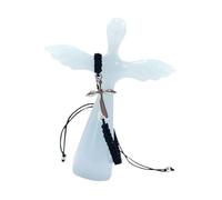 Cruz de ángel de resina, palmas de bolsillo, crucifijo, cruces de tierra santa, regalo de aliento para cristianos, oración de mano