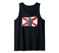 Cruz de Borgoña. Soldado Calavera. Militar Camiseta sin Mangas