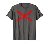 Cruz de Borgoña, Tercios españoles. Militar Camiseta, Hombre, Asfalto, XXL