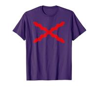Cruz de Borgoña, Tercios españoles. Militar Camiseta, Hombre, Morado, XL