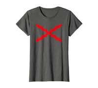 Cruz de Borgoña, Tercios españoles. Militar Camiseta, Mujer, Asfalto, S