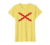 Cruz de Borgoña, Tercios españoles. Militar Camiseta, Mujer, Limón, 3XL