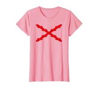 Cruz de Borgoña, Tercios españoles. Militar Camiseta, Mujer, Rosado, 3XL