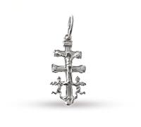 Cruz de Caravaca Colgante Protector en Plata de Ley 925m con 23mm. amuleto