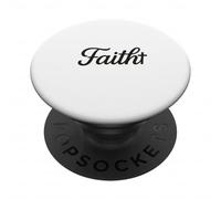 Cruz de Escritura de fe con diseño Cristiano Inspirador PopSockets PopGrip Adhesivo