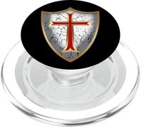 Cruz de Escudo Cruzado de los Caballeros templarios PopSockets PopGrip para MagSafe