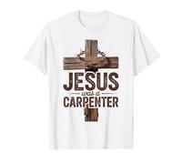 Cruz de fe Jesús era un Carpintero Camiseta