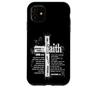 Cruz de fe y versículos de la Biblia Carcasa para iPhone 11