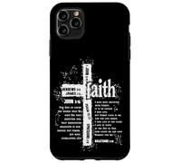 Cruz de fe y versículos de la Biblia Carcasa para iPhone 11 Pro Max