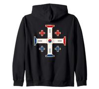 Cruz de Jerusalén de Corea del Sur - Corea del Sur católica Sudadera con Capucha