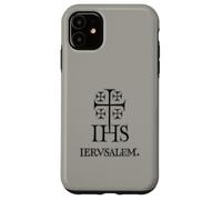 Cruz de Jerusalén IHS Christogram Cruzadas Historia Medieval Carcasa para iPhone 11