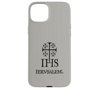 Cruz de Jerusalén IHS Christogram Cruzadas Historia Medieval Carcasa para iPhone 15 Plus
