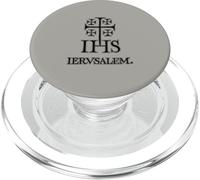 Cruz de Jerusalén IHS Christogram Cruzadas Historia Medieval PopSockets PopGrip para MagSafe
