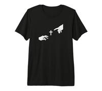 Cruz De Jesús Mediador Creación De Adán Dios Y Hombre Camiseta Premium