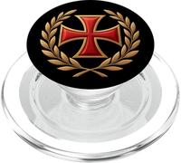 Cruz de los Caballeros Templarios - Deus Vult PopSockets PopGrip para MagSafe