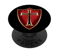 Cruz de los Caballeros Templarios PopSockets PopGrip Adhesivo