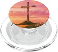Cruz de Madera en diseño de Sendero de PopSockets PopGrip para MagSafe