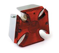 Cruz de Malta Trasero Luz y Trasera Freno Completa para Chopper Bobber Custom