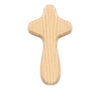Cruz de mano de 4 piezas - Cruz de madera de pino, cruz de oración versátil | Cruz colgante a mano, cruz de palma de la mano, cruz colgante de madera Minii, para orar, niño, adultos, hombre