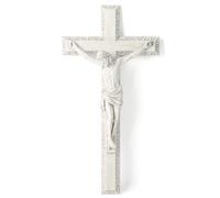 Cruz de pared con crucifijo católico BC, decoración de pared de Jesucristo para un hogar elegante y moderno, regalo devoto para jóvenes, regalos religiosos, decoración del hogar, acabado de piedra
