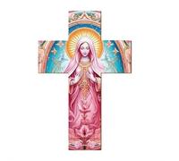 Cruz de pared de madera vintage de Jesucristo, decoración retro de Jesucristo, crucifijo católico, decoración rústica hecha a mano con tallado de Jesús, arte de paredes de Cristo para regalos