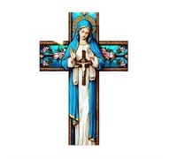 Cruz de pared de madera vintage de Jesucristo, decoración retro de Jesucristo, crucifijo católico, decoración rústica hecha a mano con tallado de Jesús, arte de paredes de Cristo para regalos