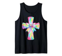 Cruz de Pascua Cristiano Religioso Creer Bendita Fe Dios Camiseta sin Mangas