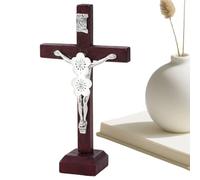 Cruz de Pascua - de Madera para Escritorio, Letrero de Cruz de Madera para mesita de Noche, Granja, Fiesta, jardín, Patio, Boda, Vacaciones, celebración, Sala de Estar