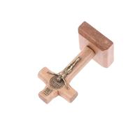 Cruz de pie de madera pequeña para decoración del hogar, Jesucristo, cruz de madera católica hecha a mano para fiesta, inauguración de la casa, regalo de boda, estantería, adornos de gabinete