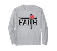 Cruz de Rosa Cruzada Flor Faith Truth Love Strength Kindness Manga Larga