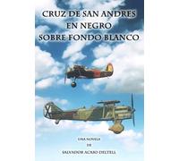 CRUZ DE SAN ANDRES NEGRA SOBRE FONDO BLANCO