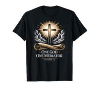 Cruz de un mediador 1 Timoteo 2:5 Fe clásica Camiseta