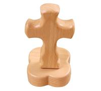 Cruz devocional de madera pequeña cruz espiritual cruz católica pantano cruz de oración portátil para bendición lección cruzada regalo para niños iglesia de madera inspiración religiosa