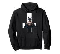 Cruz Invertida Baphomet Satanás Hail Oculto Negro Metal Sudadera con Capucha