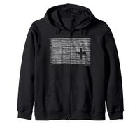 Cruz Mínima Cristiana Fe Adoración Lector de Biblia Orando Sudadera con Capucha