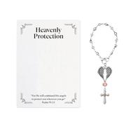 Cruz Para Espejo De Coche | Colgante De Retrovisor Con Alas De Ángel | Decoración Cristiana Para Oración Y Conducción | Vehículo