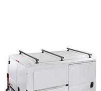 Cruz Peugeot Boxer l3h2 (III) (2006 - 2014) Heavy Duty Barras de Techo de Acero 35 x 35 en diámetro 3 Bar Sistema