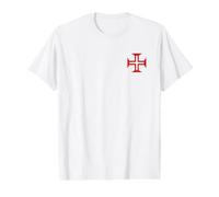 Cruz Portuguesa de Cristo Cruz Portugal Camiseta gráfica económica, Hombre, Blanco, M