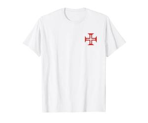 Cruz Portuguesa de Cristo Cruz Portugal Camiseta gráfica económica, Hombre, Blanco, M