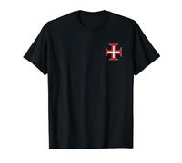 Cruz Portuguesa de Cristo Cruz Portugal Camiseta gráfica económica, Hombre, Negro, XL