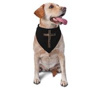 Cruz Religiosa Juan 3-16 Dios Amó Al Mundo Jesús Bandana para Perro Moda Pañuelo para Perro Elegante Pañuelo Triangular para Cachorro Fiestas Accesorios Mascotas