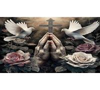 Cruz Rompecabezas Imposible,desafío for Adults Entretenimiento Creativo 1000 Piezas Obra de Arte de Juego de para Adultos, Regalos a Partir de 14 Años 38x26cm/1000pcs