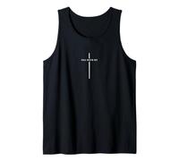 Cruz Viva Cristo Rey - Minimalista Fe Cristiana Camiseta sin Mangas