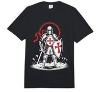 Cruzada Caballero Medieval Inglaterra Inglés San Jorge Histórico Comfort Colors Adult Heavyweight T-Shirt